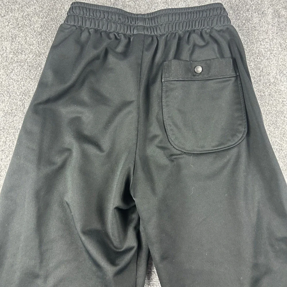 Jordan Track Pants Mens Medium Black Red Jumpman Stripe Zip‎ Cuff Athletic
